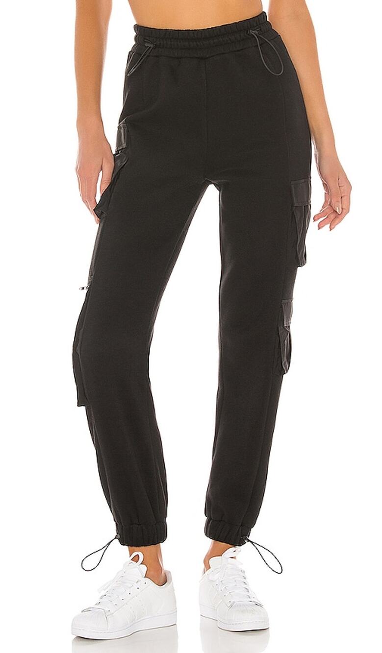 Guizio Utility Black Cargo Pants Size M